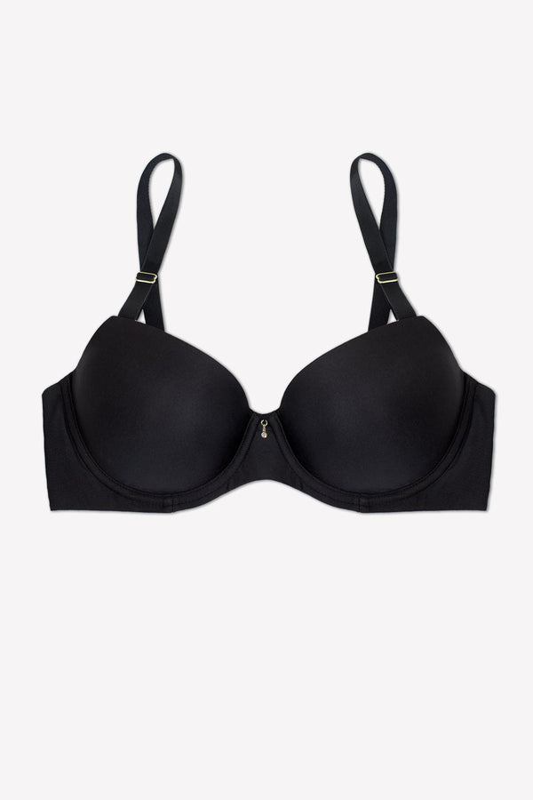 Smart & Sexy Everyday Demi Push-Up Bra | Black Hue