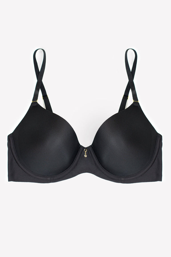 Smart & Sexy Everyday T-Shirt Bra | Black Hue