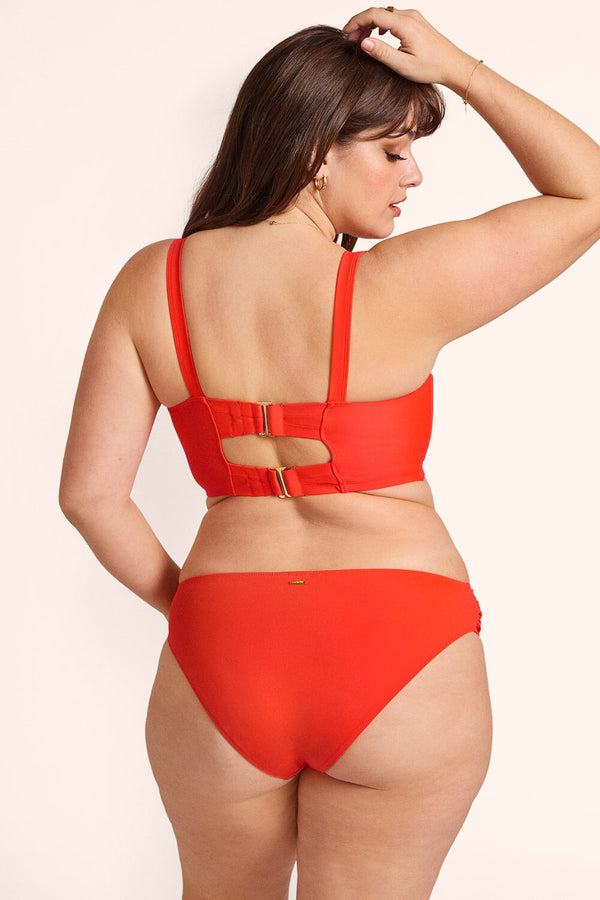 Smart & Sexy Long Lined Underwire Bikini Top | Lava