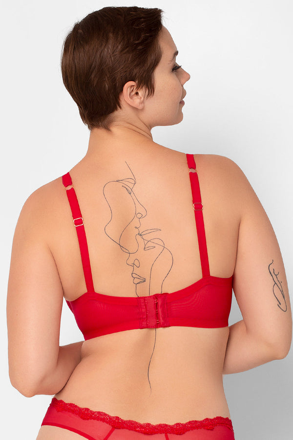 Smart & Sexy Mesh Plunge Bra | Crantastic