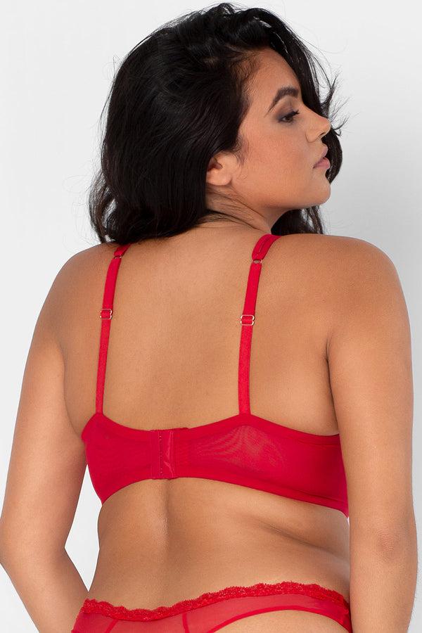 Smart & Sexy Mesh Plunge Bra | Crantastic