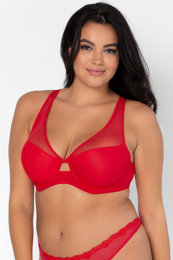 smart & sexy Mesh Plunge Bra | Crantastic