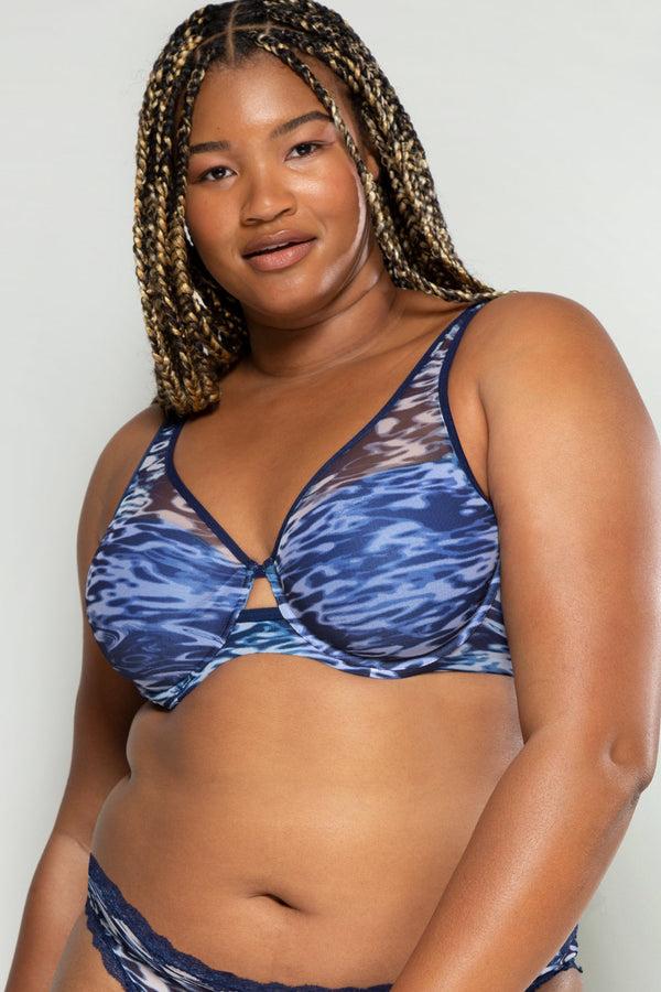 smart & sexy Mesh Plunge Bra | Fluid Fantasy