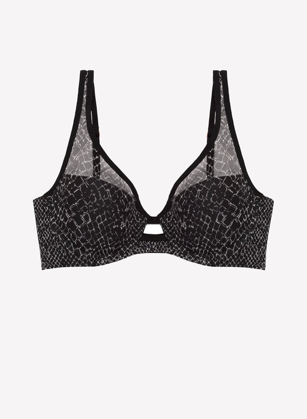 Smart & Sexy Mesh Plunge Bra | Serpentine