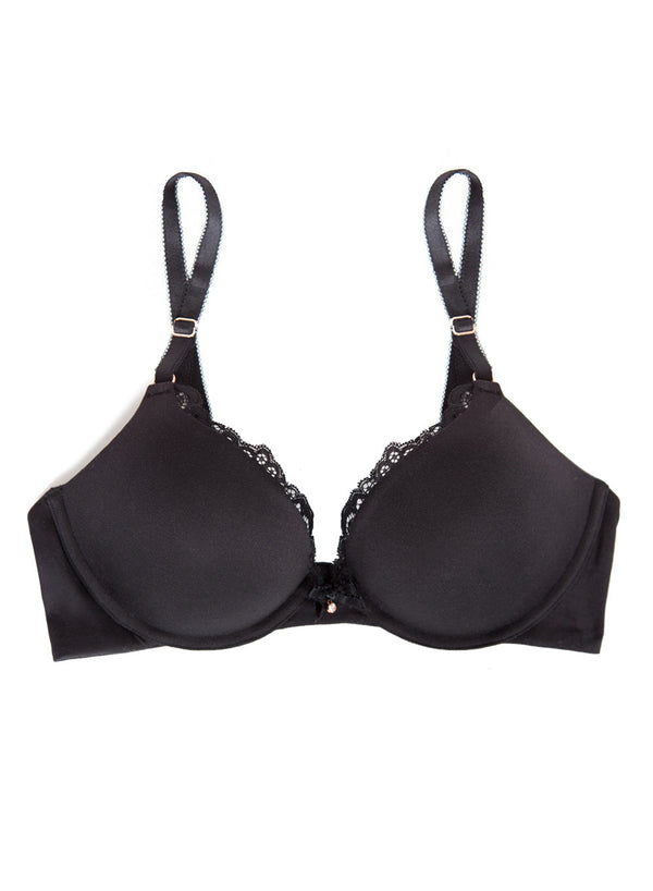 Smart & Sexy Perfect Push-Up Bra | Black Hue Micro