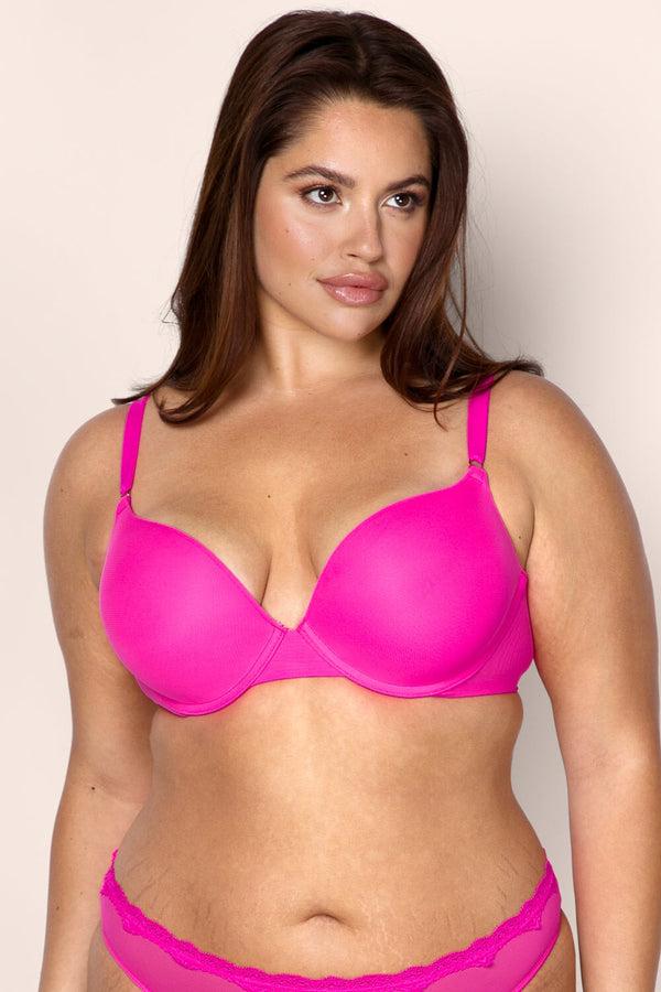 Smart & Sexy Perfect Push-Up Bra | Electric Pink Mesh