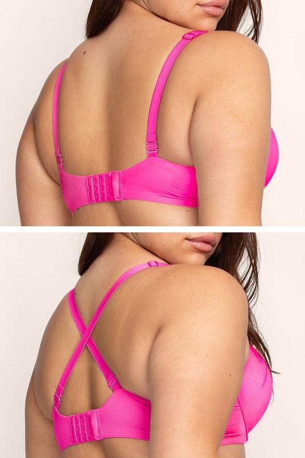 Smart & Sexy Perfect Push-Up Bra | Electric Pink Mesh