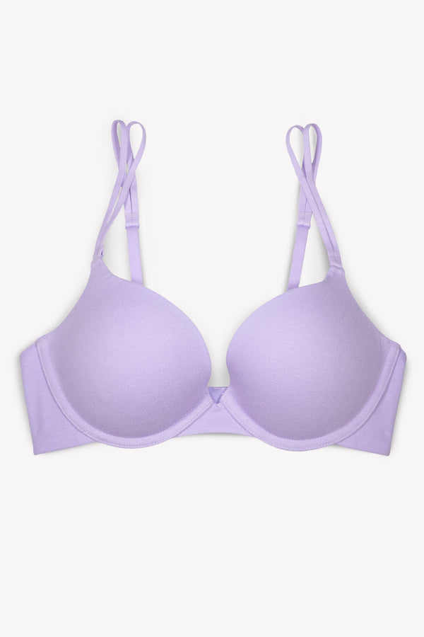 Smart & Sexy Perfect Push-Up Bra | Lilac Iris Cotton