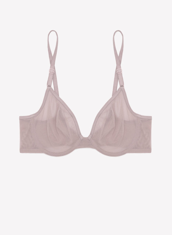 Smart & Sexy Sheer Mesh Demi Underwire Bra | Bark Mesh