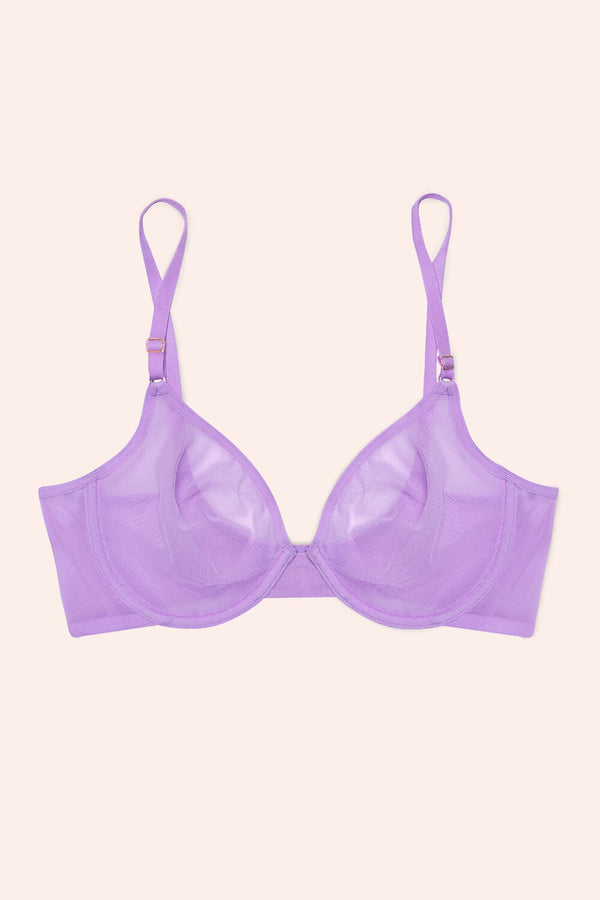 Smart & Sexy Sheer Mesh Demi Underwire Bra | Wisteria