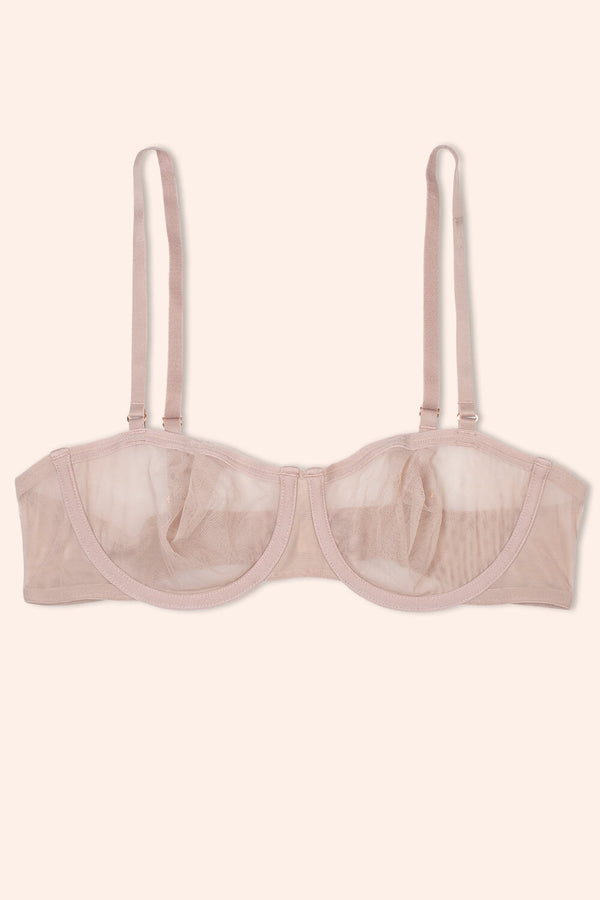 Smart & Sexy Sheer Mesh Unlined Balconette Bra | Bark