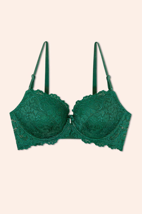Smart & Sexy Signature Lace Push-Up Bra | Emerald