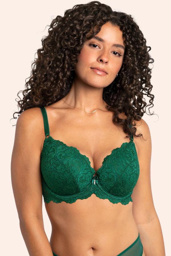 smart & sexy Signature Lace Push-Up Bra | Emerald