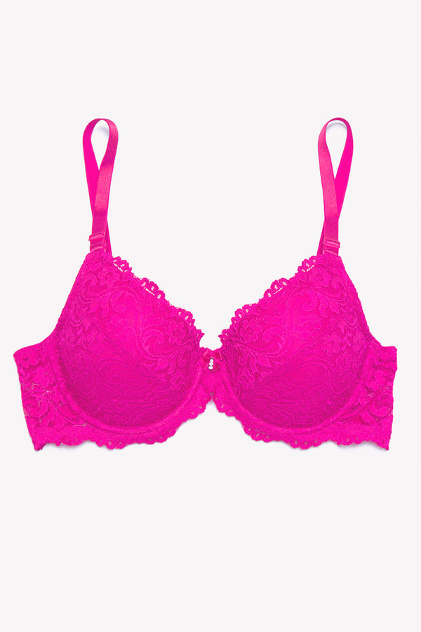 Smart & Sexy Signature Lace Push-Up Bra | M Pink