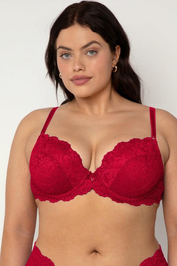Smart & Sexy Signature Lace Push-Up Bra | No No Red