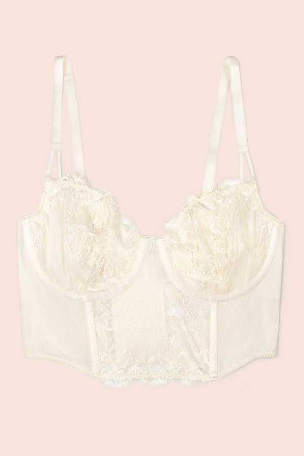 Smart & Sexy Temptation Lace Bustier | Cream