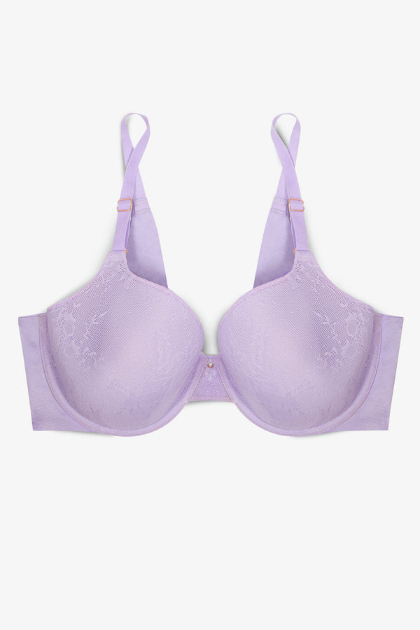 Smart & Sexy Smooth Lace T-Shirt Bra | Lilac Iris Smooth Lace