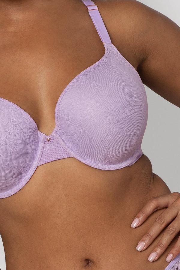 smart & sexy Smooth Lace T-Shirt Bra | Lilac Iris Smooth Lace