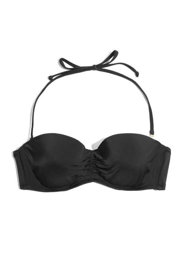 smart & sexy Swim Secret Bandeau Bikini Top | Black Hue