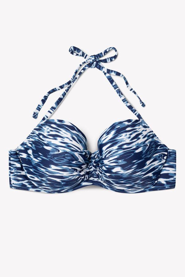 smart & sexy Swim Secret Halter Bikini Top | Fluid Fantasy Print