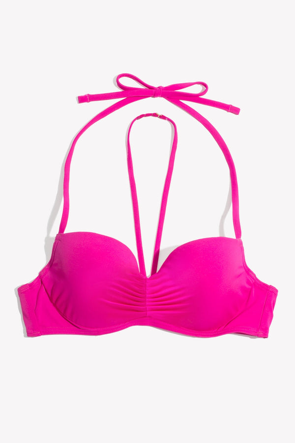 Smart & Sexy Swim Secret Halter Bikini Top | Fuchsia Sizzle