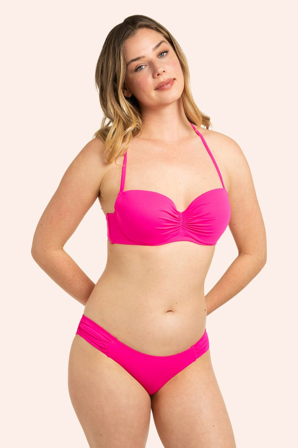 Smart & Sexy Swim Secret Halter Bikini Top | Fuchsia Sizzle