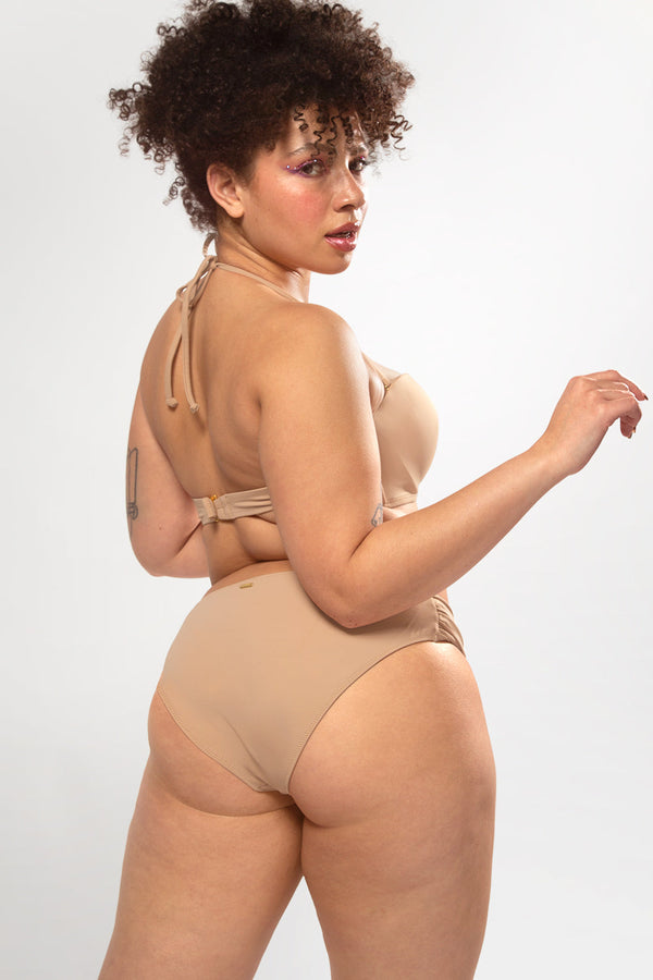 Smart & Sexy Swim Secret Side Ruched Bikini Bottom | Caramel