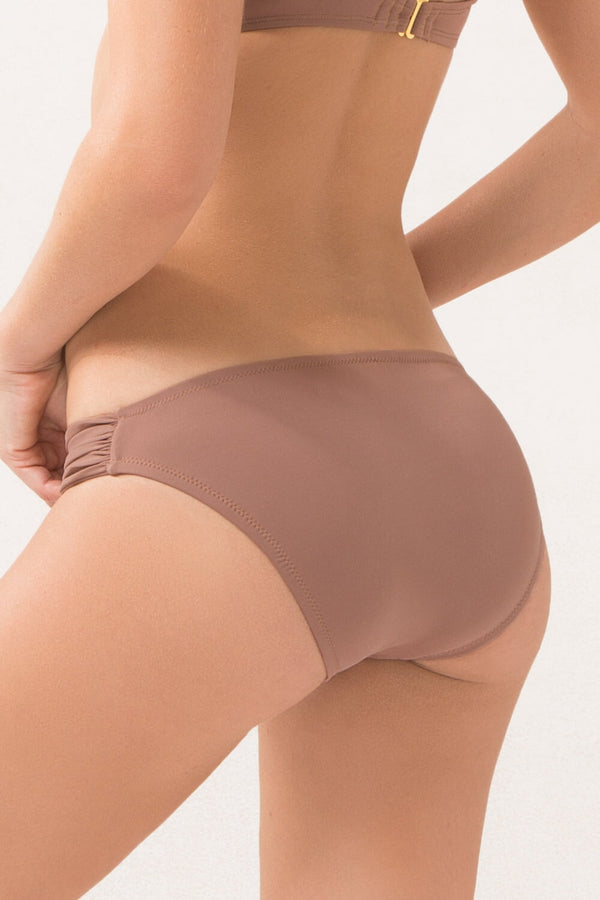 Smart & Sexy Swim Secret Side Ruched Bikini Bottom | Latte