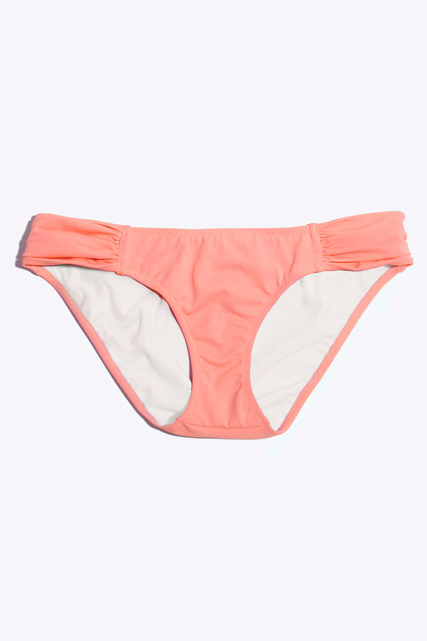 smart & sexy Swim Secret Side Ruched Bikini Bottom | Peach Luster