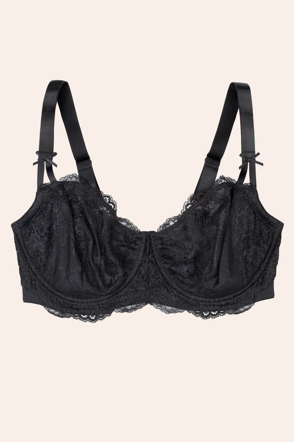 Smart & Sexy Temptation Lace Balconette Bra | Black Hue