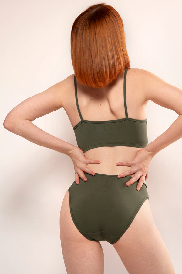 Smart & Sexy The Naked Bikini Panty 2 Pack | Olive Night/Black Hue Stretch