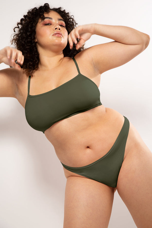 Smart & Sexy The Naked Cami Bralette 2 Pack | Olive Night/Black Hue Stretch