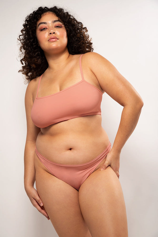 Smart & Sexy The Naked Cami Bralette 2 Pack | Tuscany Clay/Black Hue Stretch