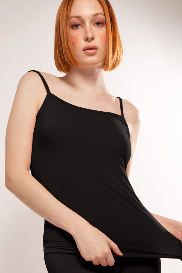 Smart & Sexy The Naked Foundation Cami Tank Top | Black Hue Stretch