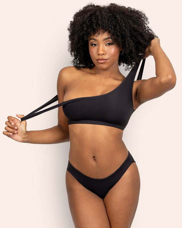 Smart & Sexy The Naked Scoop Neck Bralette 2 Pack | Olive Night/Black Hue Stretch