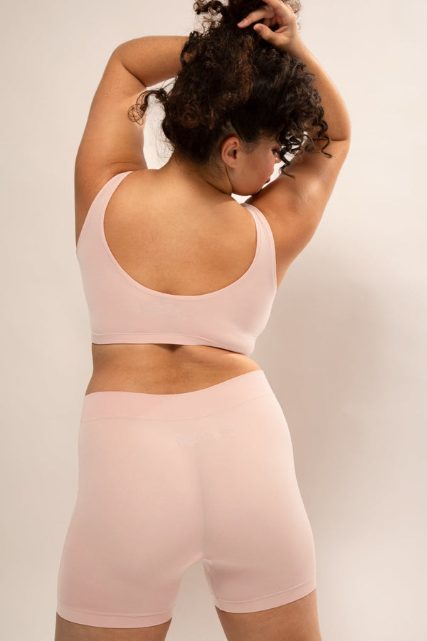 Smart & Sexy The Naked Slip Short 2 Pack | Blushing Rose/Black Hue Stretch