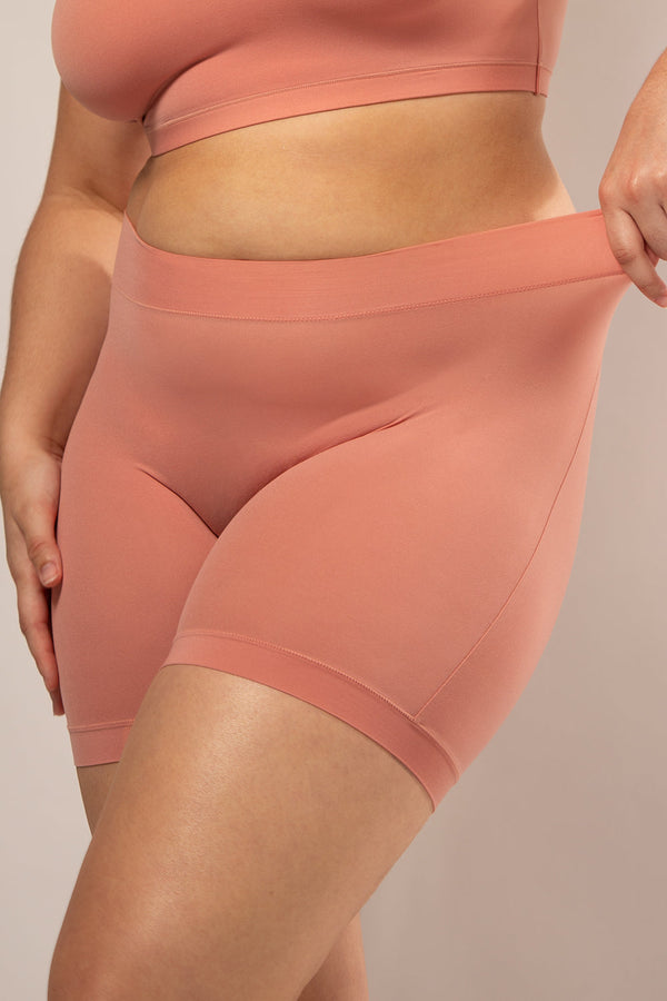 Smart & Sexy The Naked Slip Short 2 Pack | Tuscany Clay/Black Hue Stretch