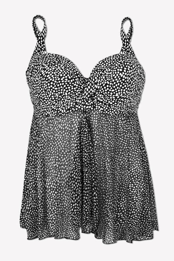 Smart & Sexy Twist Bandeau Tankini Top | Fresh Water Pearl