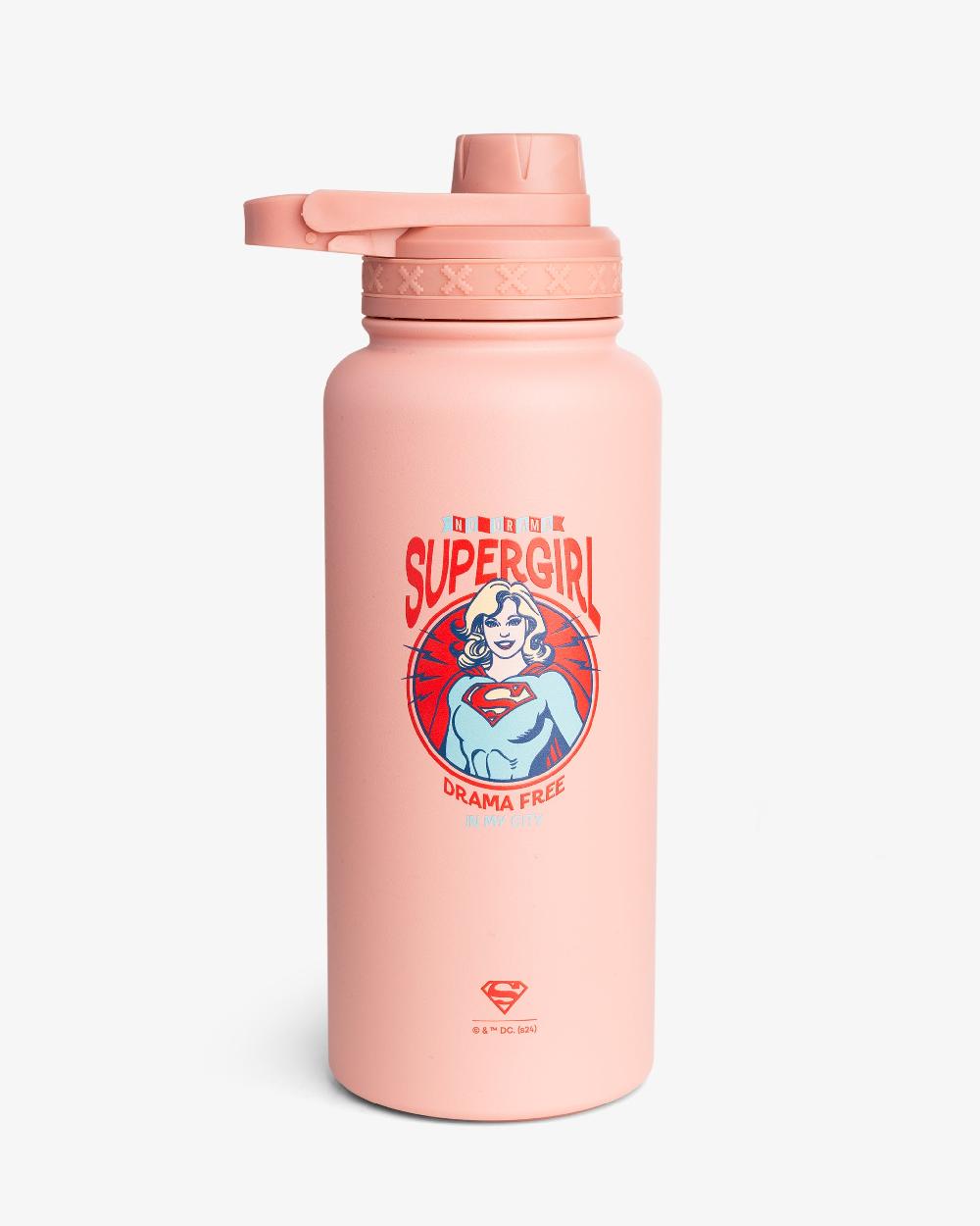 smartshake Bohtal Insulated Sports Bottle Supergirl No Drama