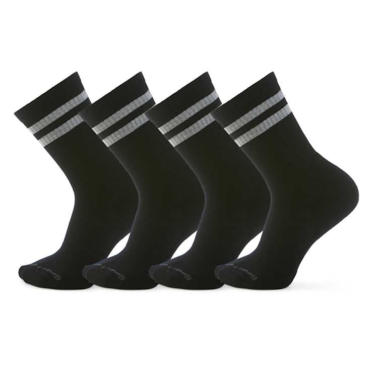 smartwool Everyday Athletic Striped Crew Socks 4-Pack
