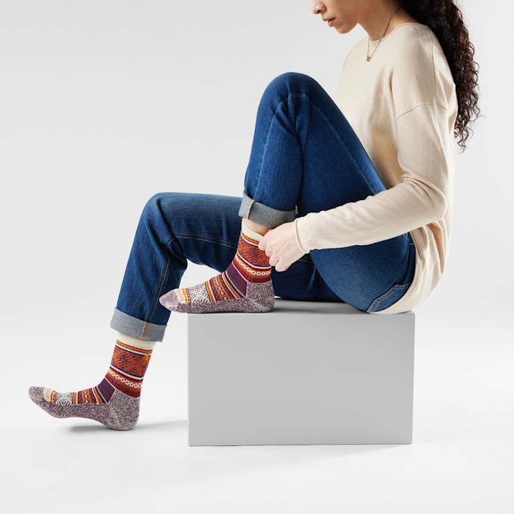 Smartwool Everyday Cozy Fair Isle Sweater Crew Socks