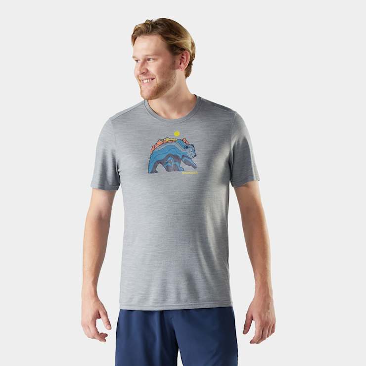 smartwool Men's Bear Strata Active Short Sleeve Graphic Tee