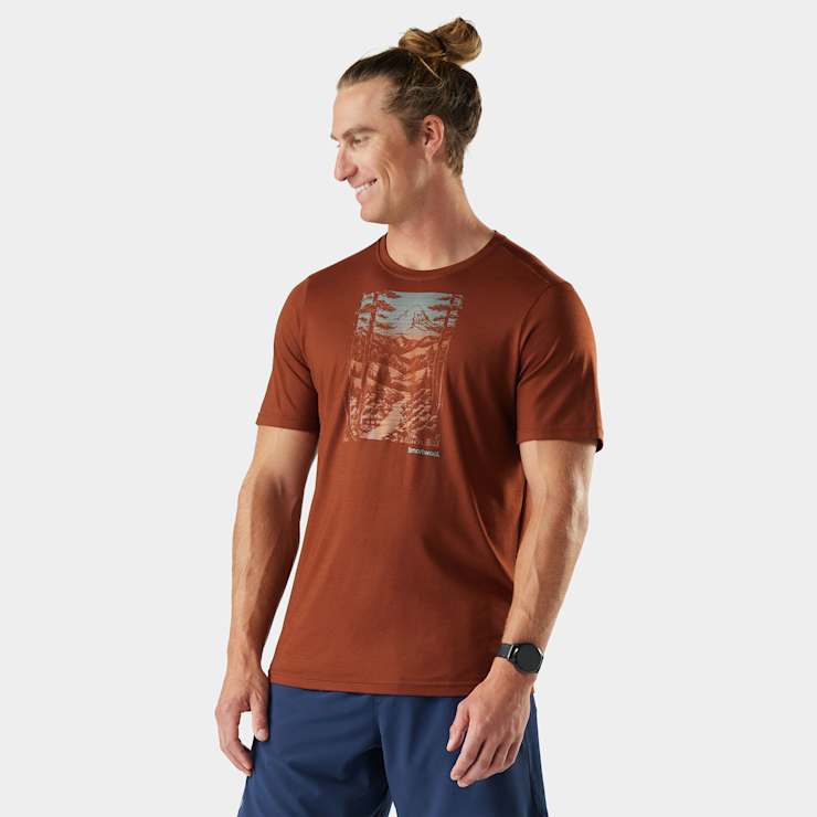 smartwool Men's Winding Trail Active Short Sleeve Graphic Tee