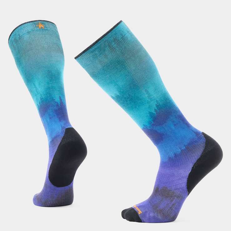 smartwool Ski Compression Print Over The Calf Socks