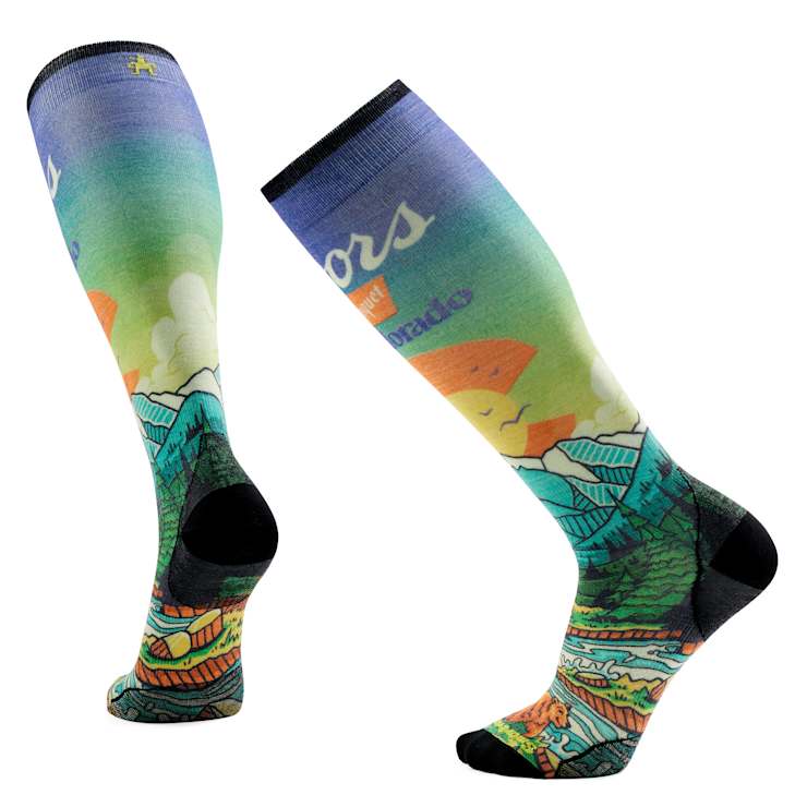 smartwool Ski Coors x YoColorado Print Over The Calf Socks