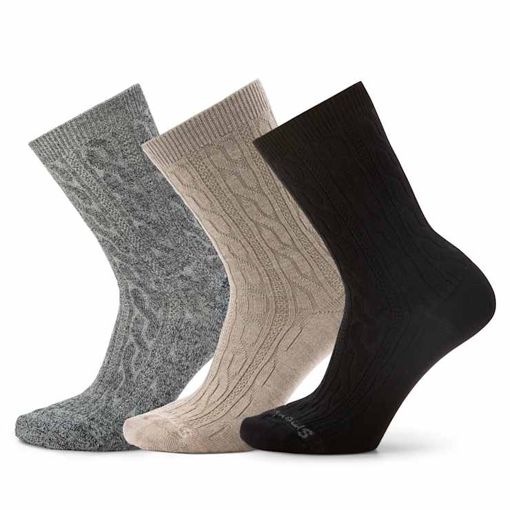 smartwool Everyday Cable Crew Socks Trio Gift Box