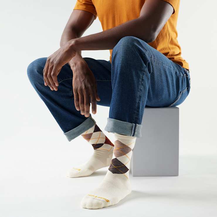Smartwool Everyday Diamond Jim Argyle Crew Socks