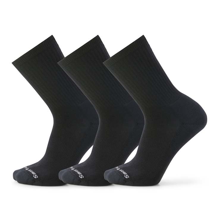 smartwool Everyday Solid Rib Crew Socks 3-Pack