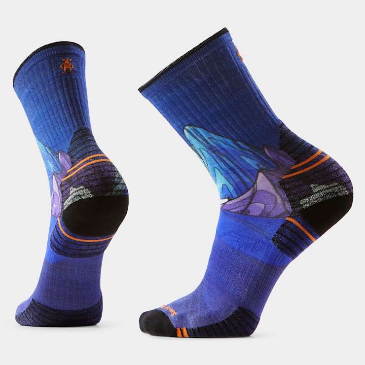 smartwool Hike Mountain Myth Print Crew Socks
