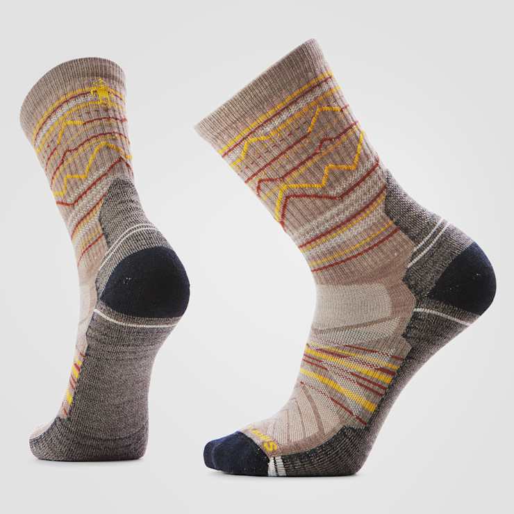 smartwool Hike Mountain Range Pattern Crew Socks